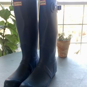 Royal Blue Hunter Boots Rain Boots 7 (38)